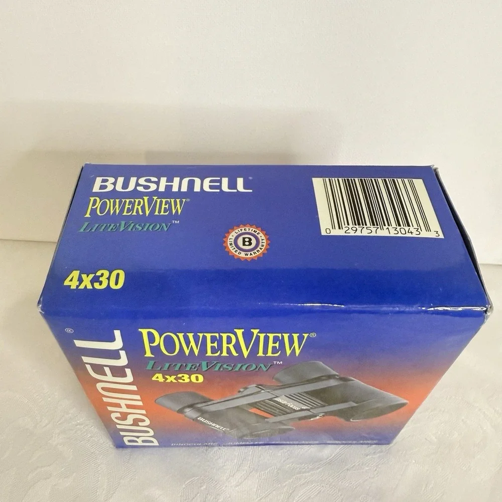 Bushnell PowerView LiteVision Insta Focus binoculars 4x30‎ New In Box